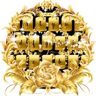 L'or rose thème du clavier gold new year icône