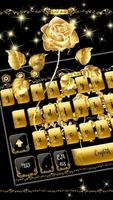 Ouro rosa teclado tema gold new year imagem de tela 1