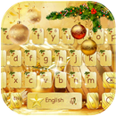 Noël Or clavier Thème APK