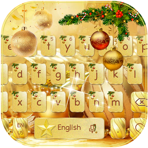 Золотая рождественская клавиатура
