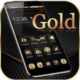 Black Gold Theme Live Wallpaper আইকন