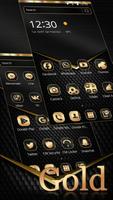 Black Gold Theme Live Wallpaper ภาพหน้าจอ 2