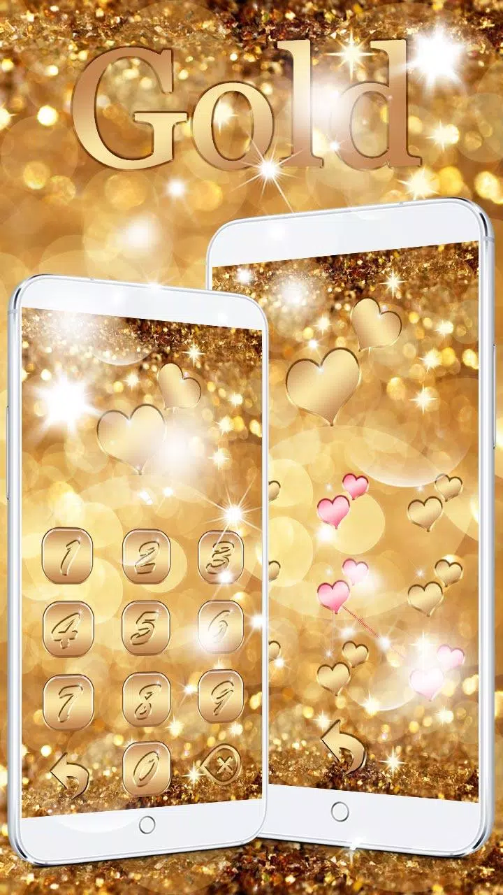 Android向けのネオンゴールドキラキラテーマの壁紙 Neon Gold Glitter Apkをダウンロードしましょう