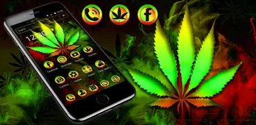 Neon Rasta Weed Tema