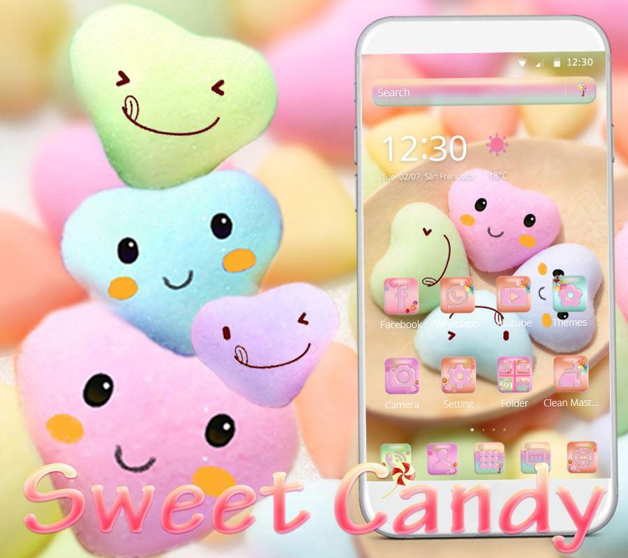 Android 用の かわいいキャンディテーマの壁紙 Cute Candy Apk をダウンロード