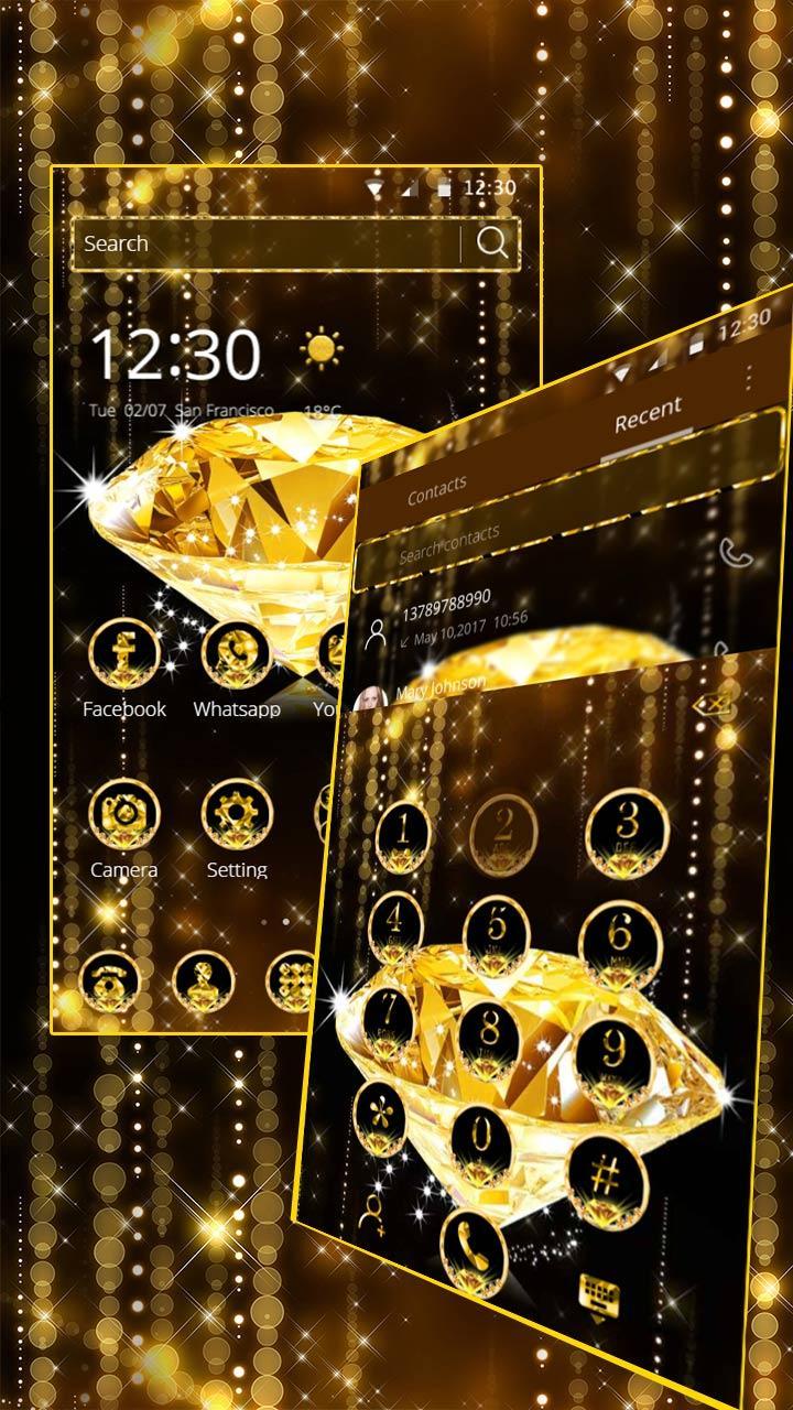 Emas Berlian Tema Wallpaper Gold Diamond For Android Apk