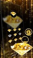 Or diamant theme wallpaper Gold Diamond capture d'écran 3