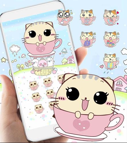 無料で 無料かわいいキティのテーマカップ猫の壁紙 Kawaii Kitty Cup Cat アプリの最新版 Apk1 2 2をダウンロードー Android用 無料かわいいキティのテーマカップ猫の壁紙 Kawaii Kitty Cup Cat Apk の最新バージョンをダウンロード Apkfab Com Jp