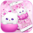 Różowy kicia motyw Tapeta Pink kitty aplikacja