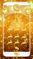 Gold Christmas Theme Wallpaper syot layar 3