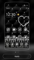 پوستر Black Lace Leopard Theme