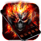 Android 用の ホラースカルテーマファイアスカル Horror Skull Apk をダウンロード