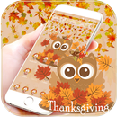 Thanksgiving Chouette thème APK