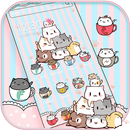 Cup Kitty Theme Wallpaper aplikacja