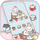 Cup Kitty Theme Wallpaper APK