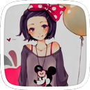 Lovely girl Theme APK