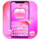 Rose Pomme clavier theme Pink Apple APK