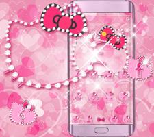 پوستر Pink Kitty Diamond Theme