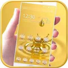 Gold Wassertropfen Thema