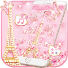 Icona Pink Paris Diamond Kitty Theme