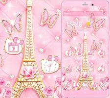 Pink Paris Diamond Kitty Theme 포스터