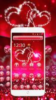 برنامه‌نما Glitter Love Sparkle Theme Wallpaper عکس از صفحه