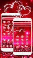 برنامه‌نما Glitter Love Sparkle Theme Wallpaper عکس از صفحه