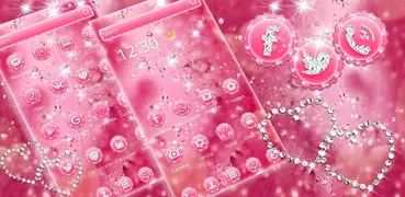 Pink Diamond Theme Wallpaper Glitter