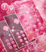 水晶粉红色钻石主题爱心钻石动态壁纸锁屏 截图 2