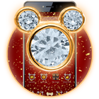 Gold Diamond Mouse Valentine Day ikona
