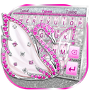 Pink Diamond Swan Keyboard Theme APK