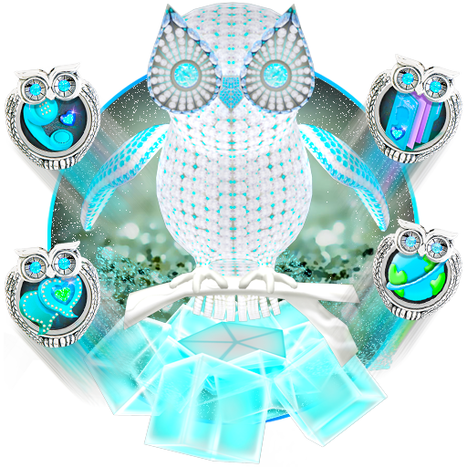 3D Diamond Owl Theme