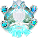 3D Diamond Owl Theme APK