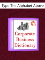 Corporate Business Dictionary Cartaz