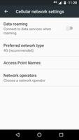 Mobile Network Settings Affiche