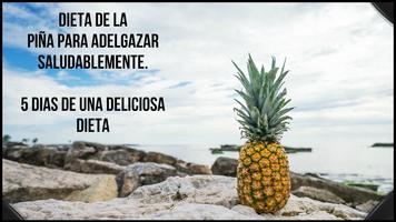 Dieta de piña para adelgazar poster