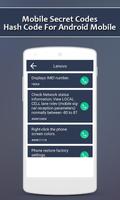 Mobile Secret Codes - Hash Code For Android Mobile capture d'écran 2
