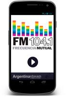Frecuencia Mutual FM 104.1 plakat