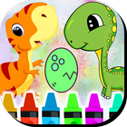 Dinossauros Jogo para Colorir ícone