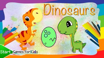 Dinosaurier Färbung Buch Spiel Plakat