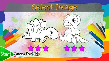 Dinossauros Jogo para Colorir imagem de tela 2
