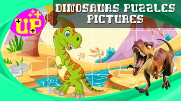 Dinossauros Puzzles Imagens Cartaz