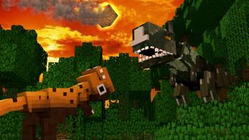 Dino Craft Minecraft Affiche