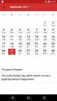 Chinese Calendar Affiche