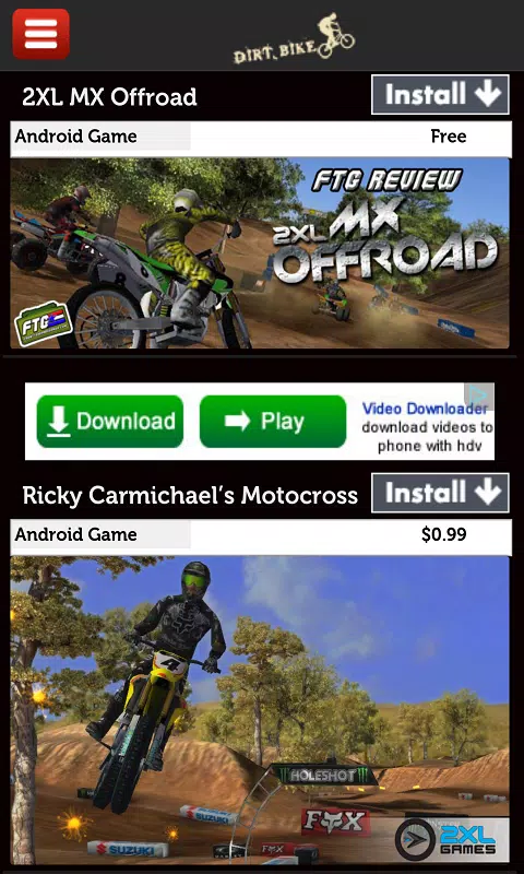 audiencia monitor Partido Descarga de APK de Juegos de Motocross para Android