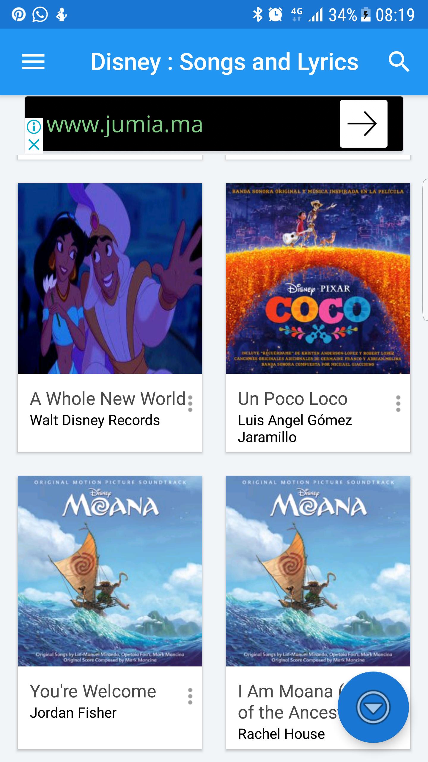 All Songs Lyrics For Disney Like Coco Or Moana For Android Apk Download
