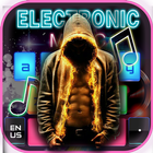 Electronic music DJ keyboard icône