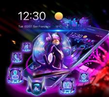 3D Neon DJ Music Launcher imagem de tela 1