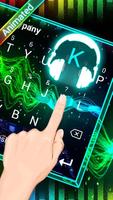 DJ Waves 3D Theme&Emoji Keyboard screenshot 1