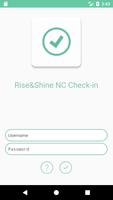 Rise&Shine NC Check-in Plakat
